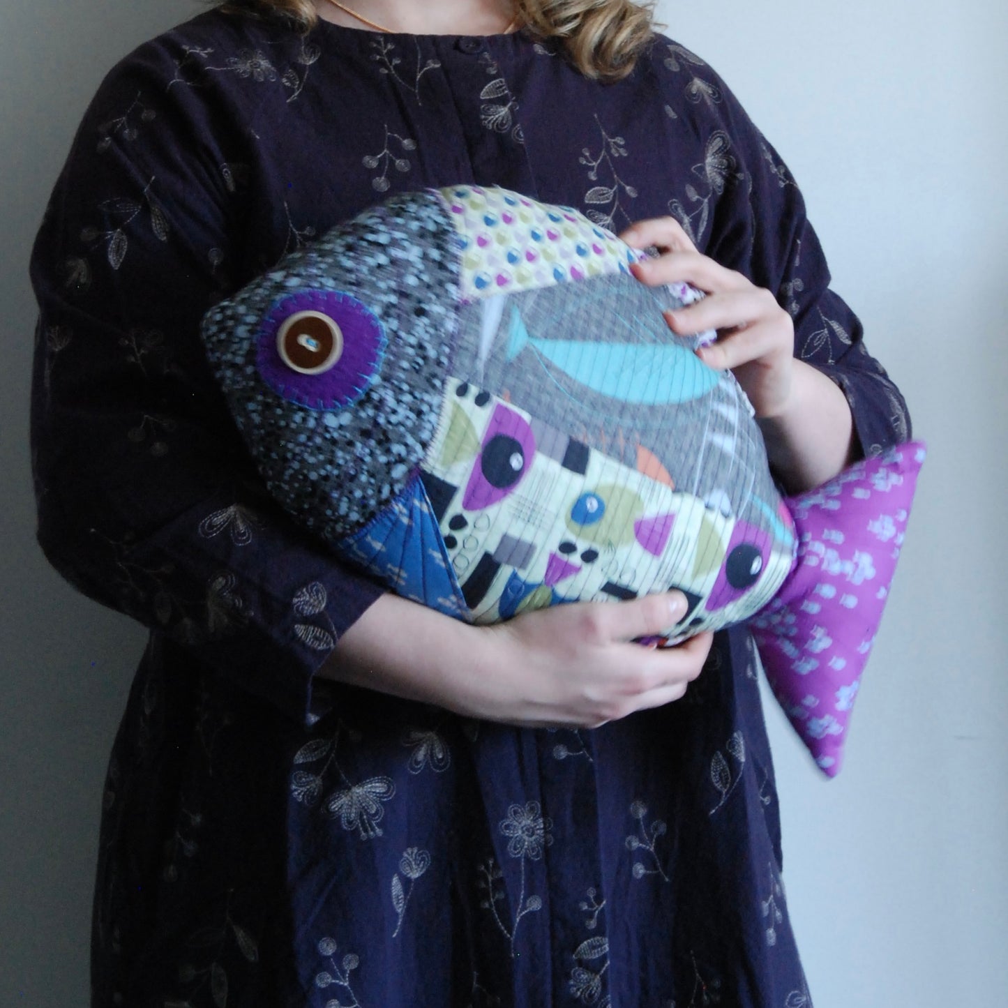 Stuffed Fish 3 - PDF Patchwork Sewing Pattern