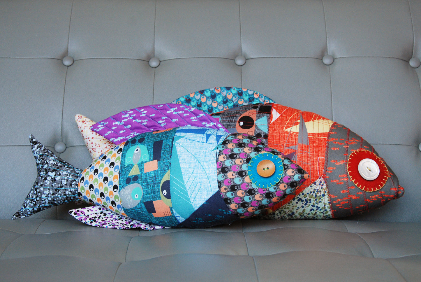 Stuffed Fish 2 - PDF Patchwork Sewing Pattern