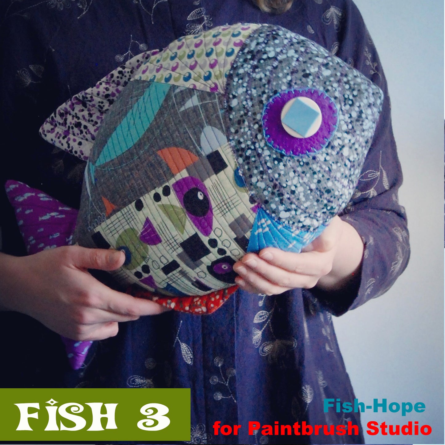 Stuffed Fish 3 - PDF Patchwork Sewing Pattern