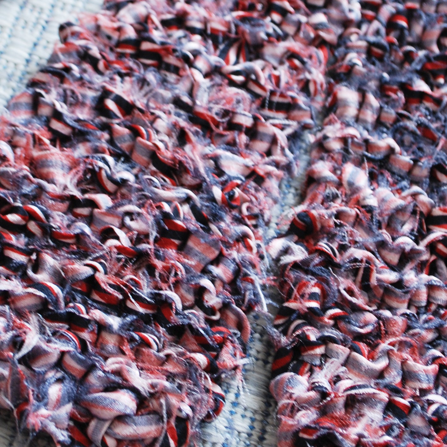 Kimono Silk Knitting Scarf - Pink
