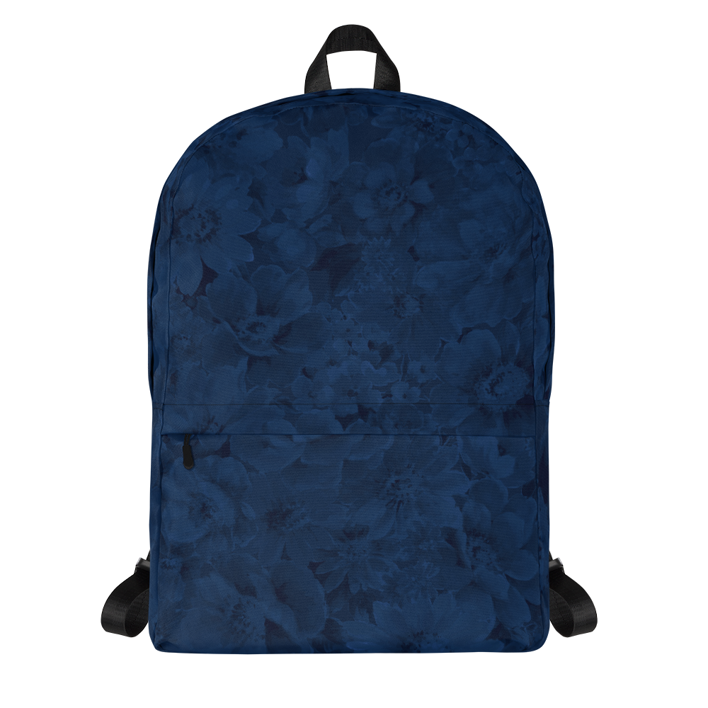 Floral Backpack - Indigo