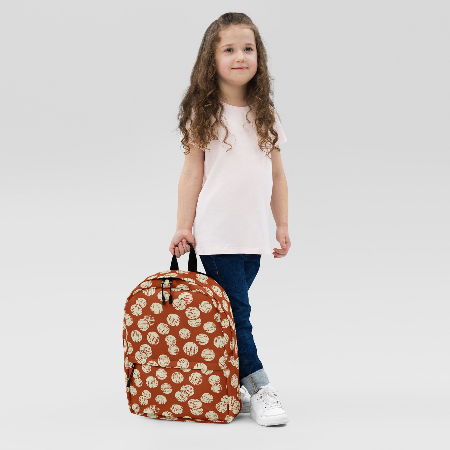 Vintage Dots Backpack - Red