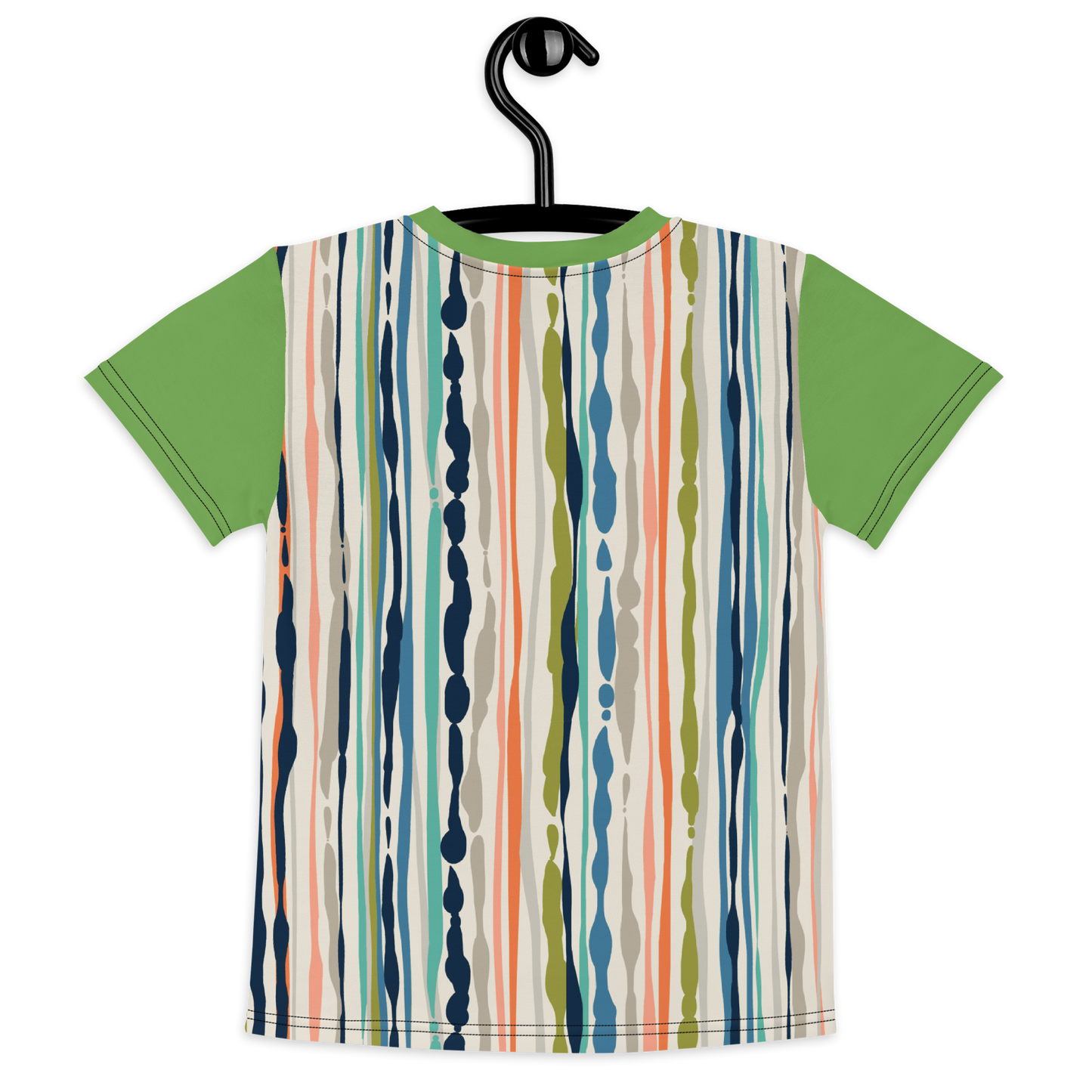 Lite-Green Paintbrush Kids crew neck t-shirt