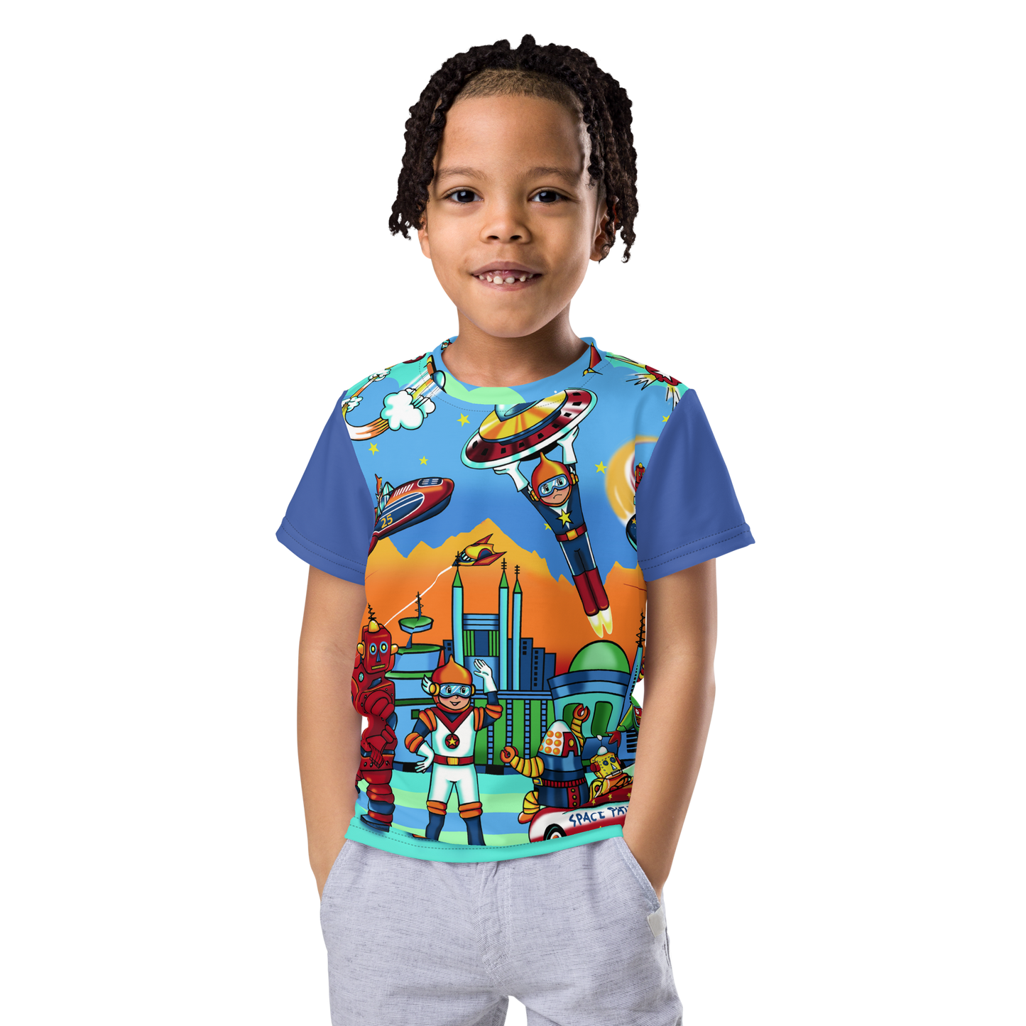 Atomic City Blue Kids t-shirt