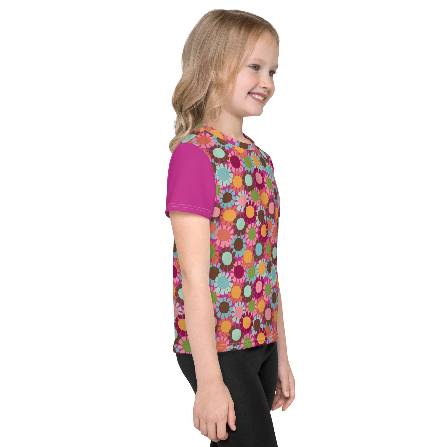 Fringe Daisy Pink Kids T-shirt