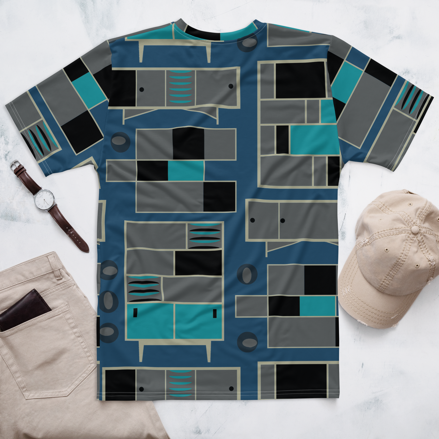 Mid-Century Modern Blue