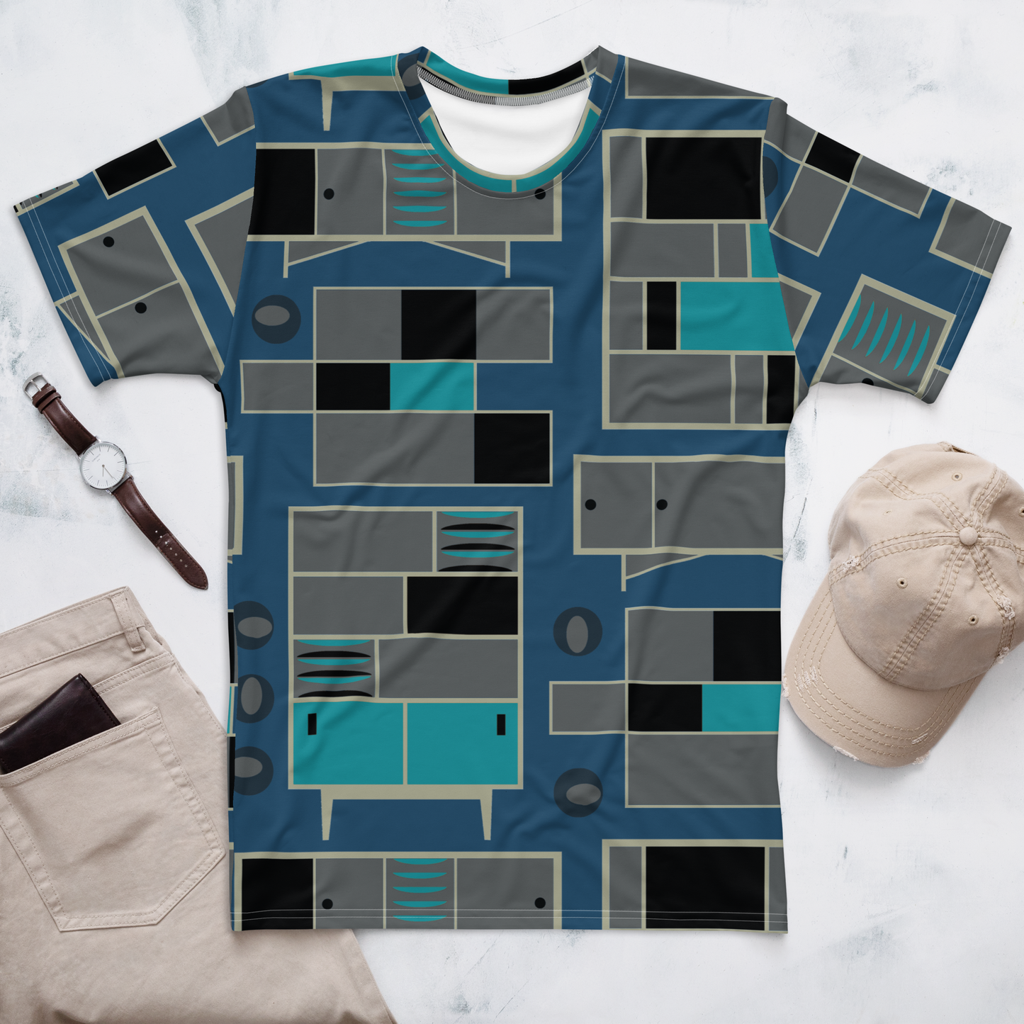 Mid-Century Modern Blue