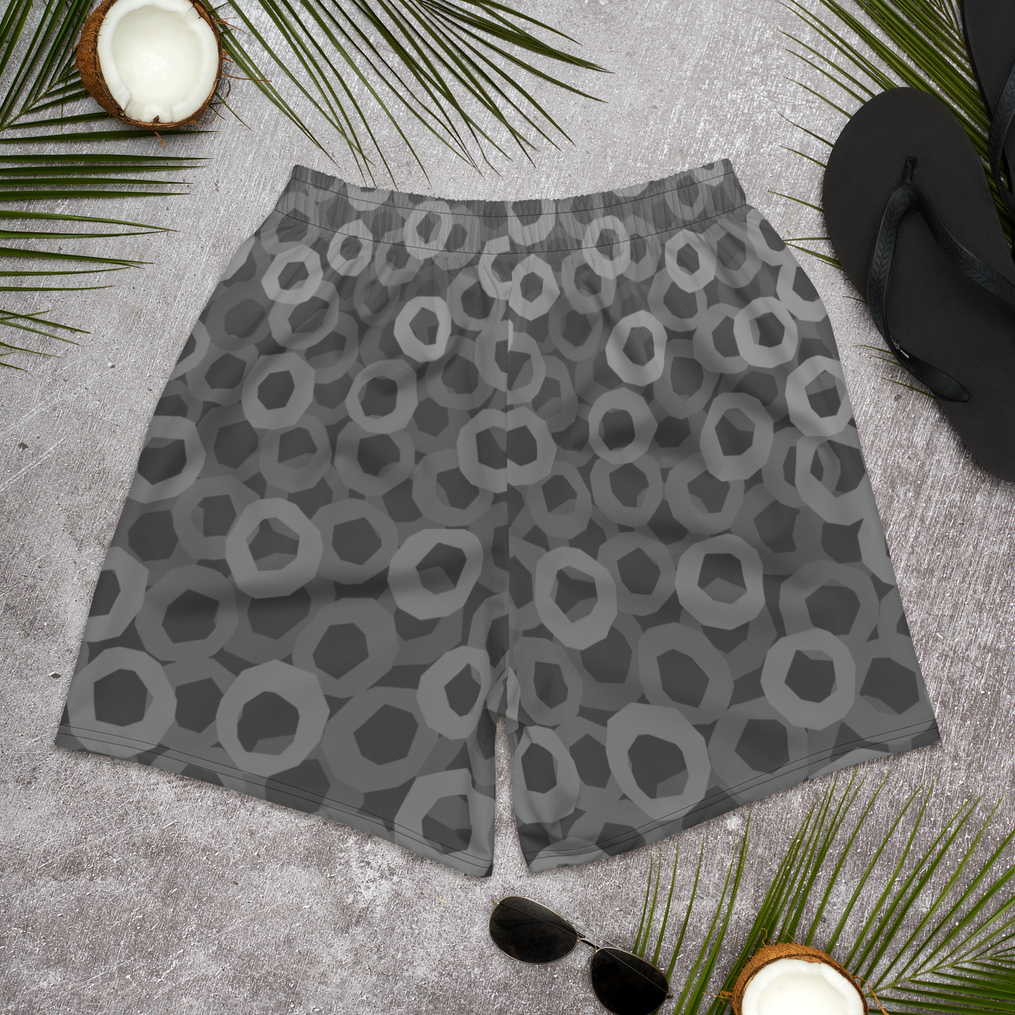 Tic Tac Toe Stone Recycled Athletic Shorts