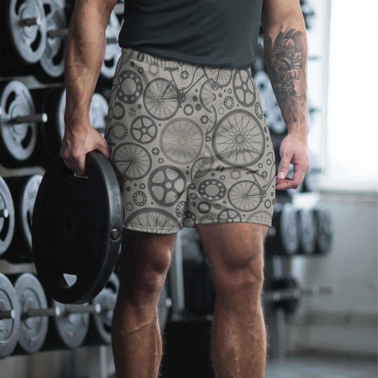 Bicycle Khaki Recycled Athletic Shorts