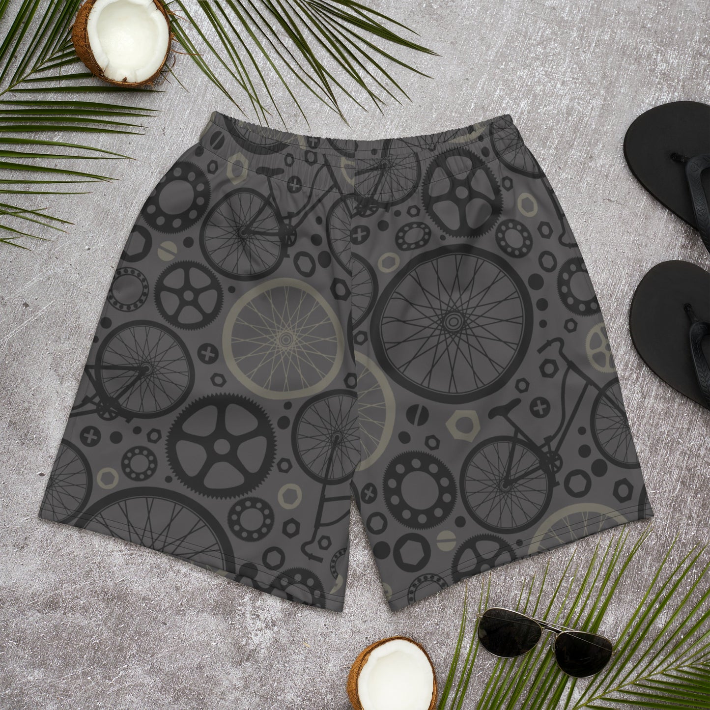 Bicycle Dark Recycled Athletic Shorts