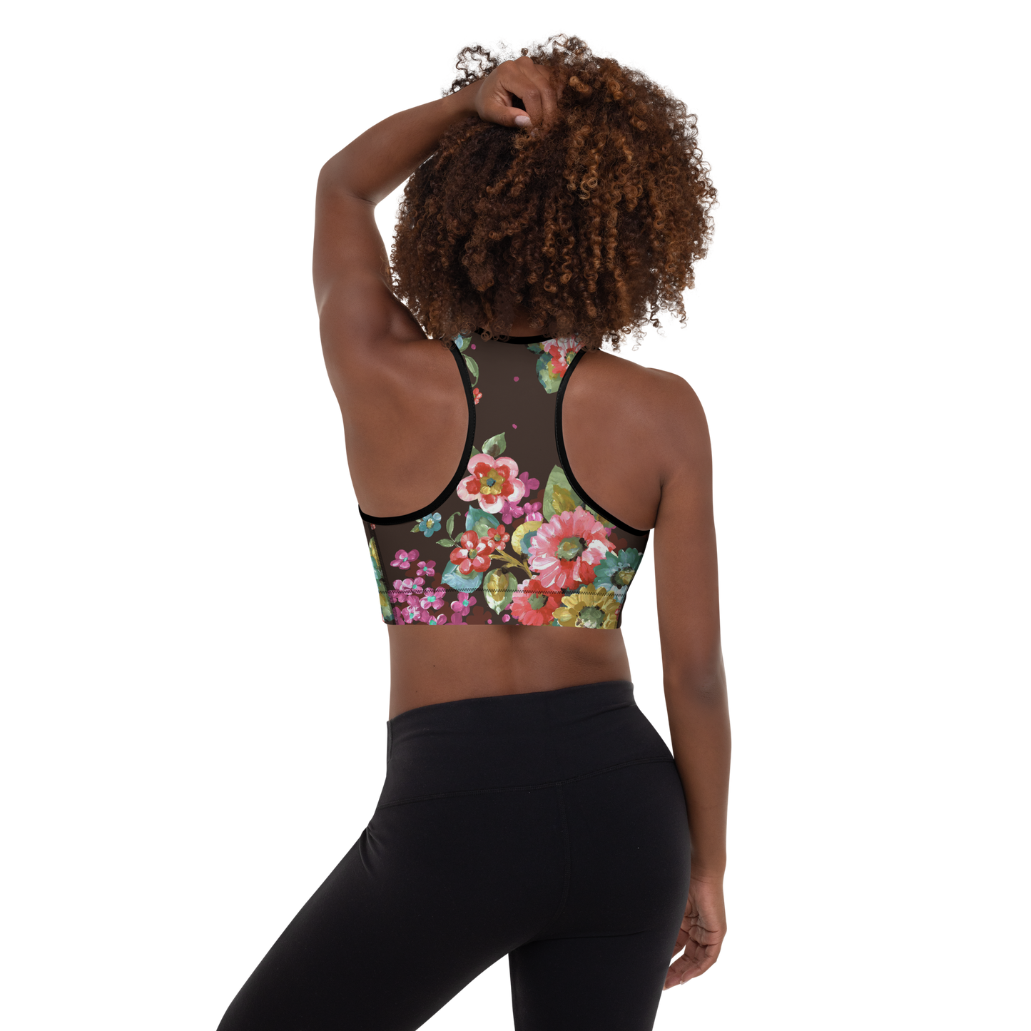 Spring Fever Brown Padded Sports Bra