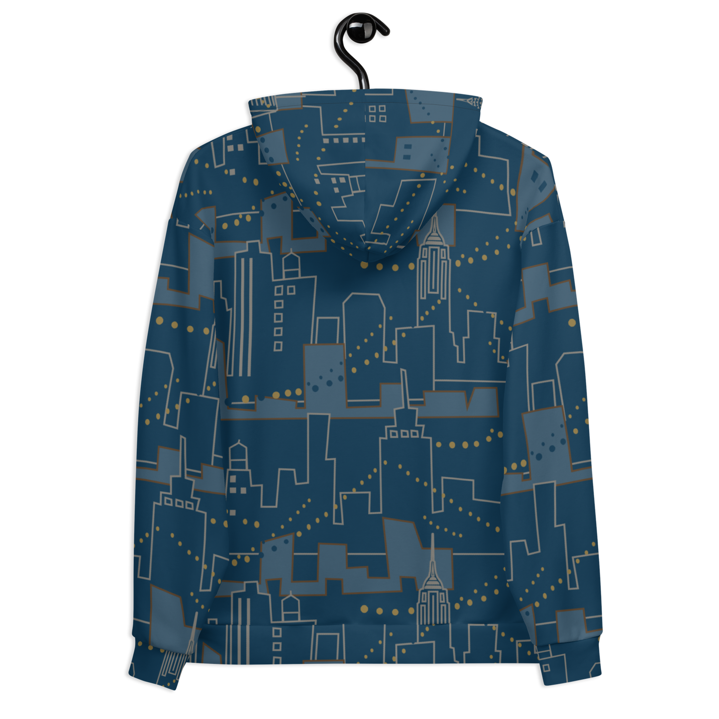 Nignt City Blue Unisex Hoodie