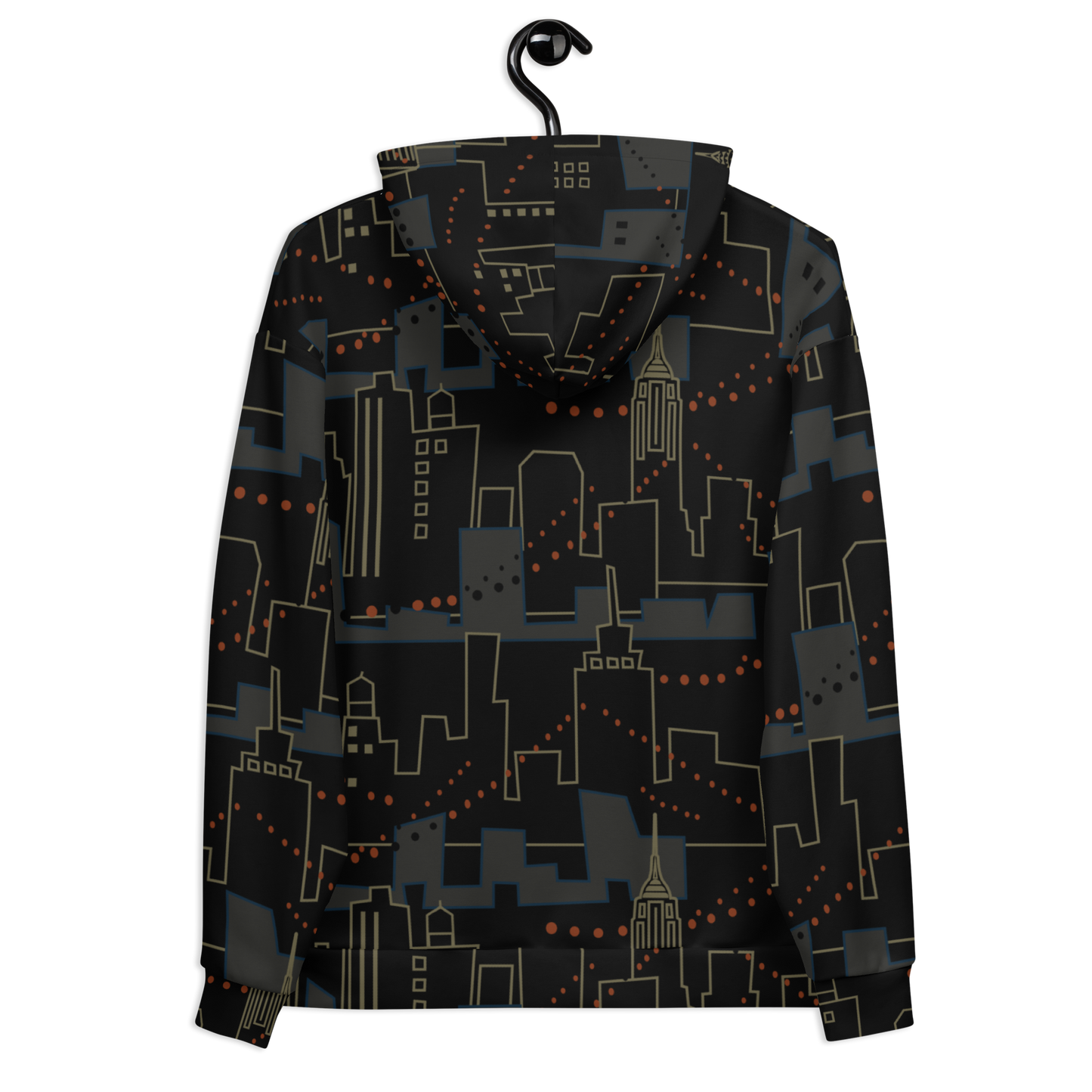 Night City Black Unisex Hoodie
