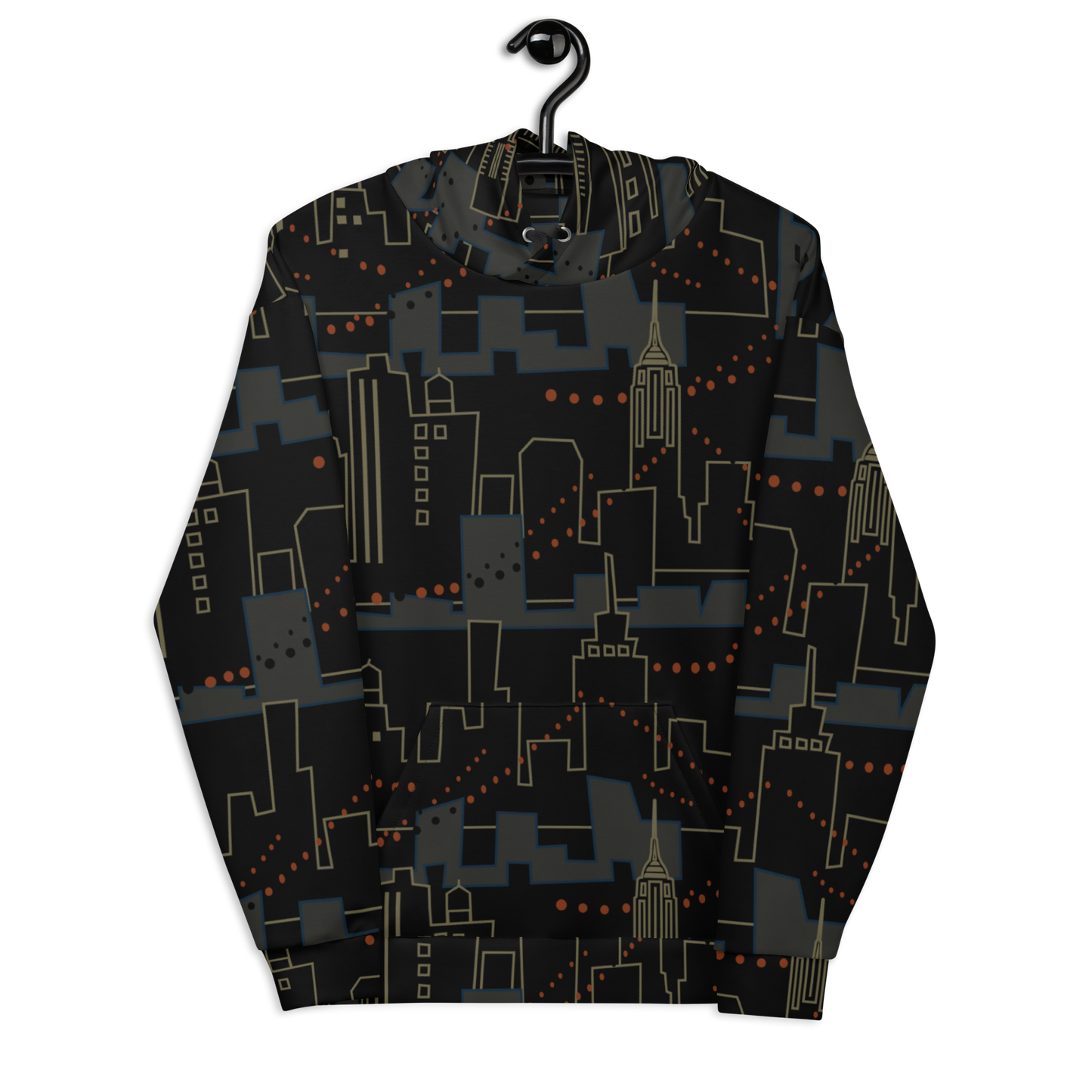 Night City Black Unisex Hoodie
