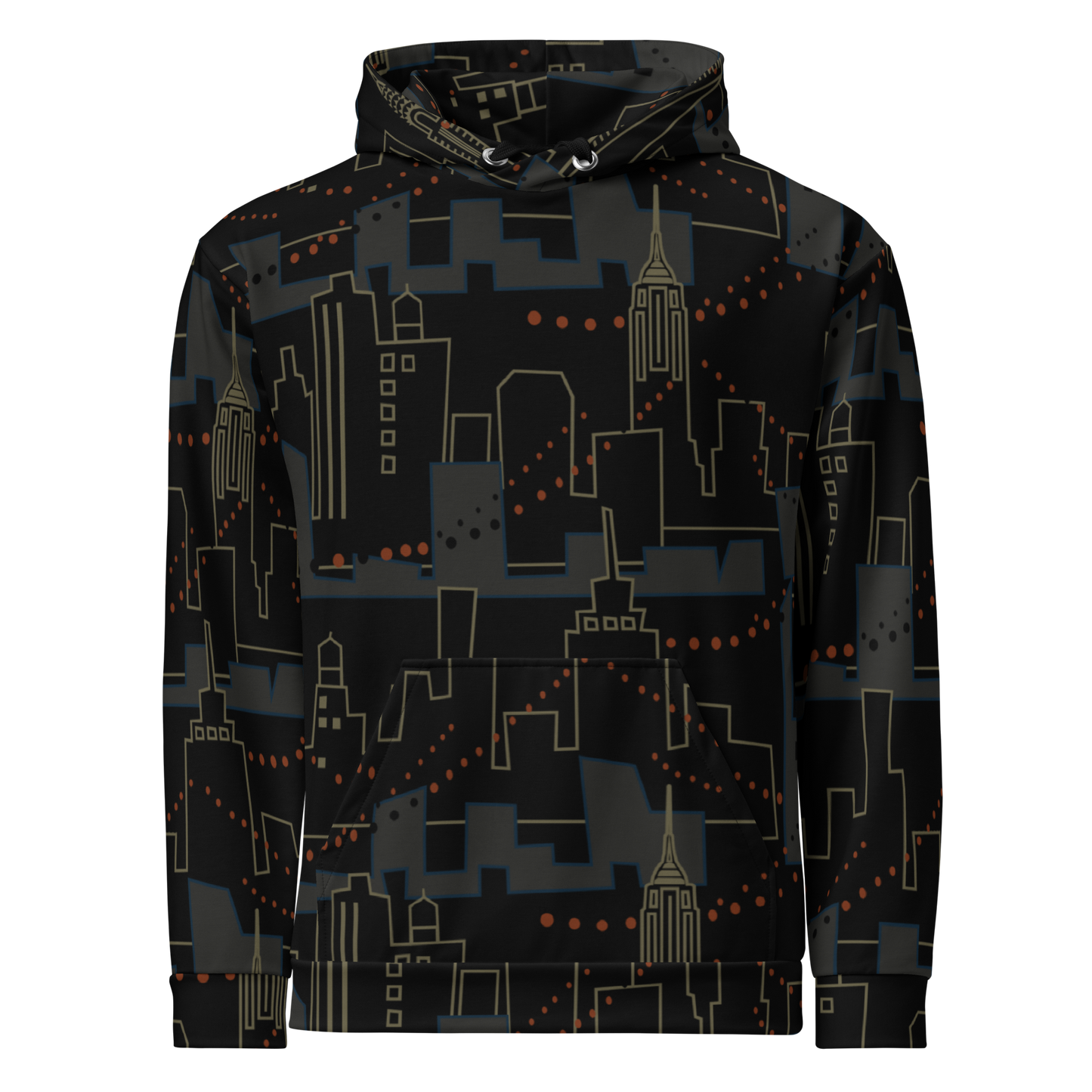 Night City Black Unisex Hoodie