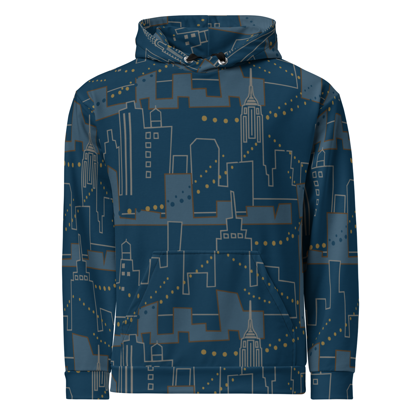 Nignt City Blue Unisex Hoodie