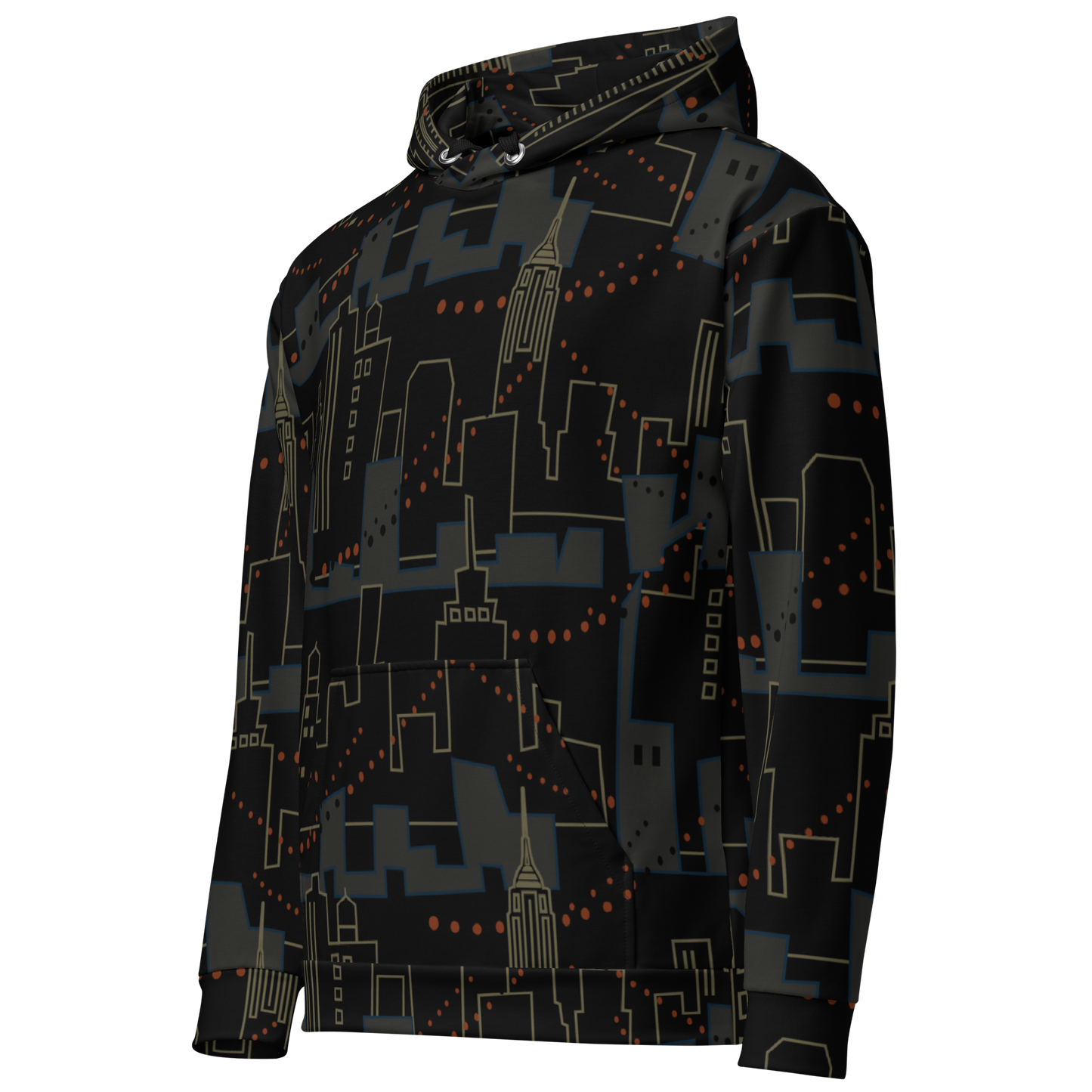 Night City Black Unisex Hoodie