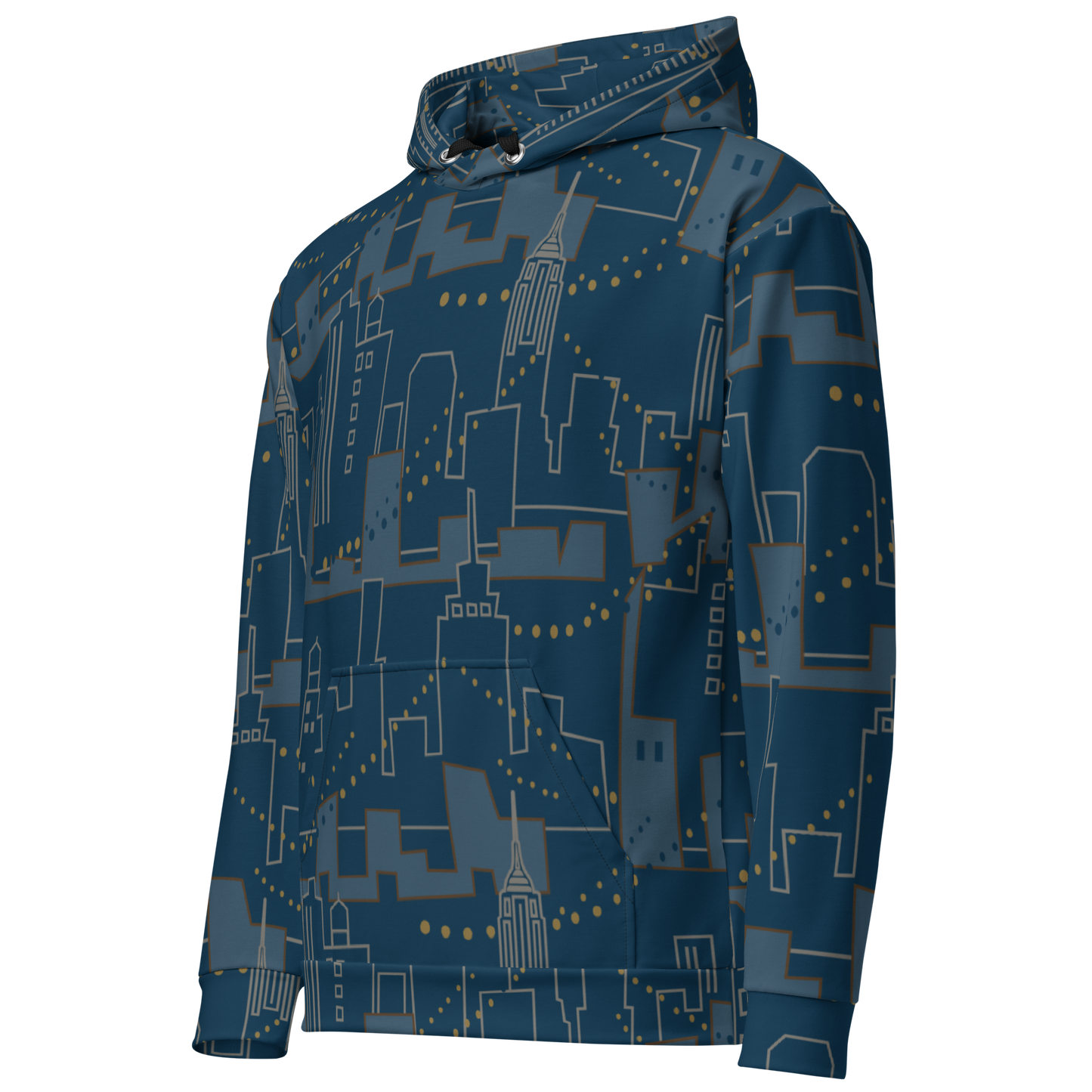 Nignt City Blue Unisex Hoodie