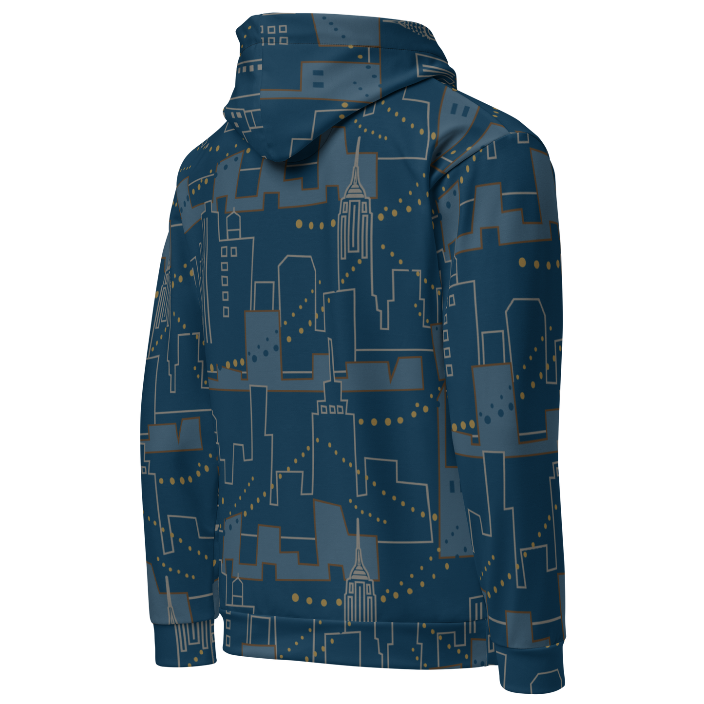 Nignt City Blue Unisex Hoodie
