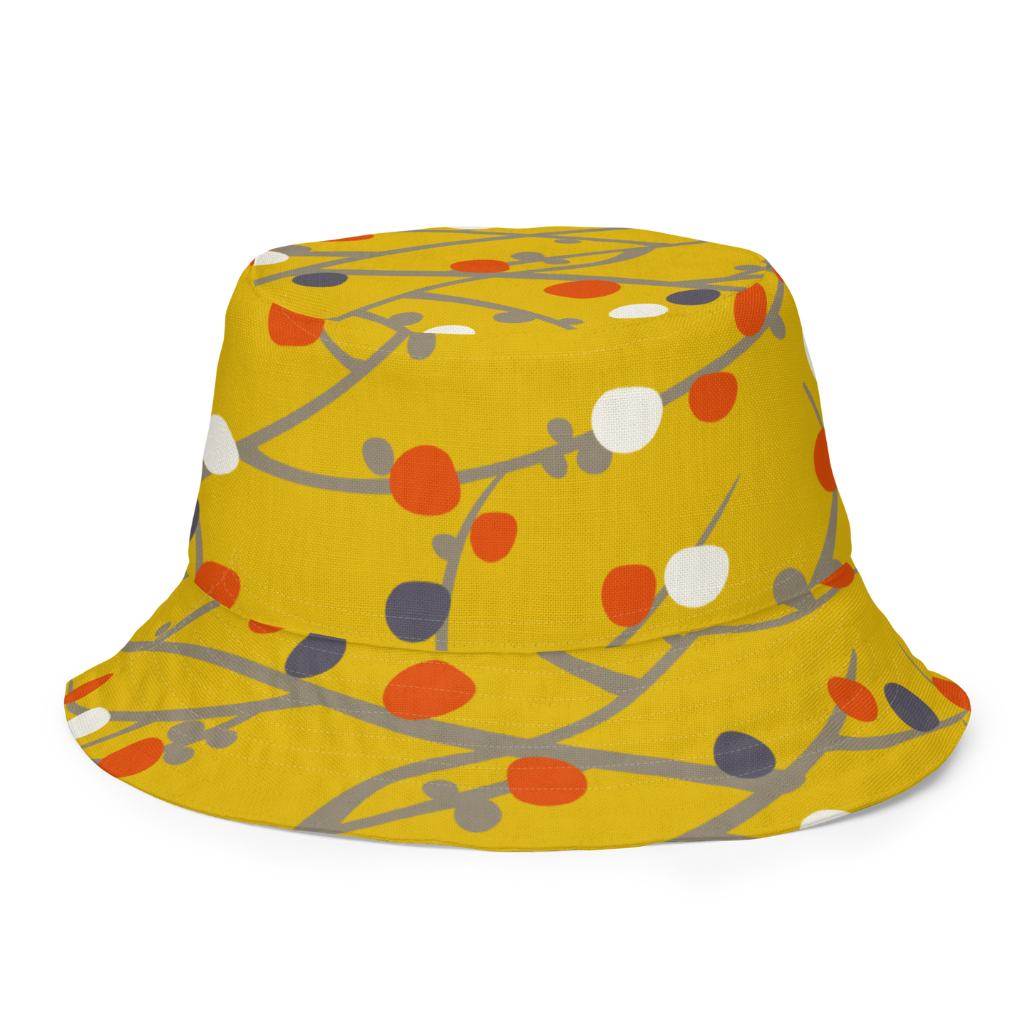 Annaluna Yellow & Vintage Dots Red Reversible bucket hat