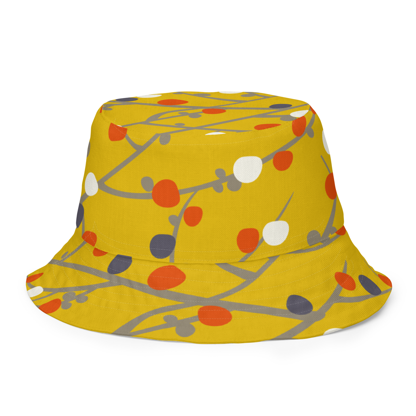 Annaluna Yellow & Vintage Dots Red Reversible bucket hat