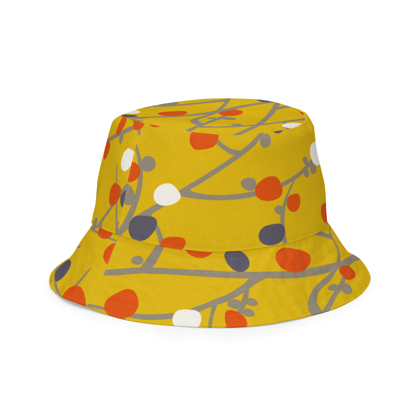 Annaluna Yellow & Vintage Dots Red Reversible bucket hat