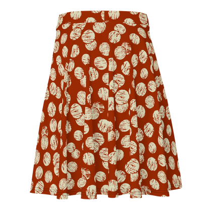 Vintage Dots Red Skater Skirt