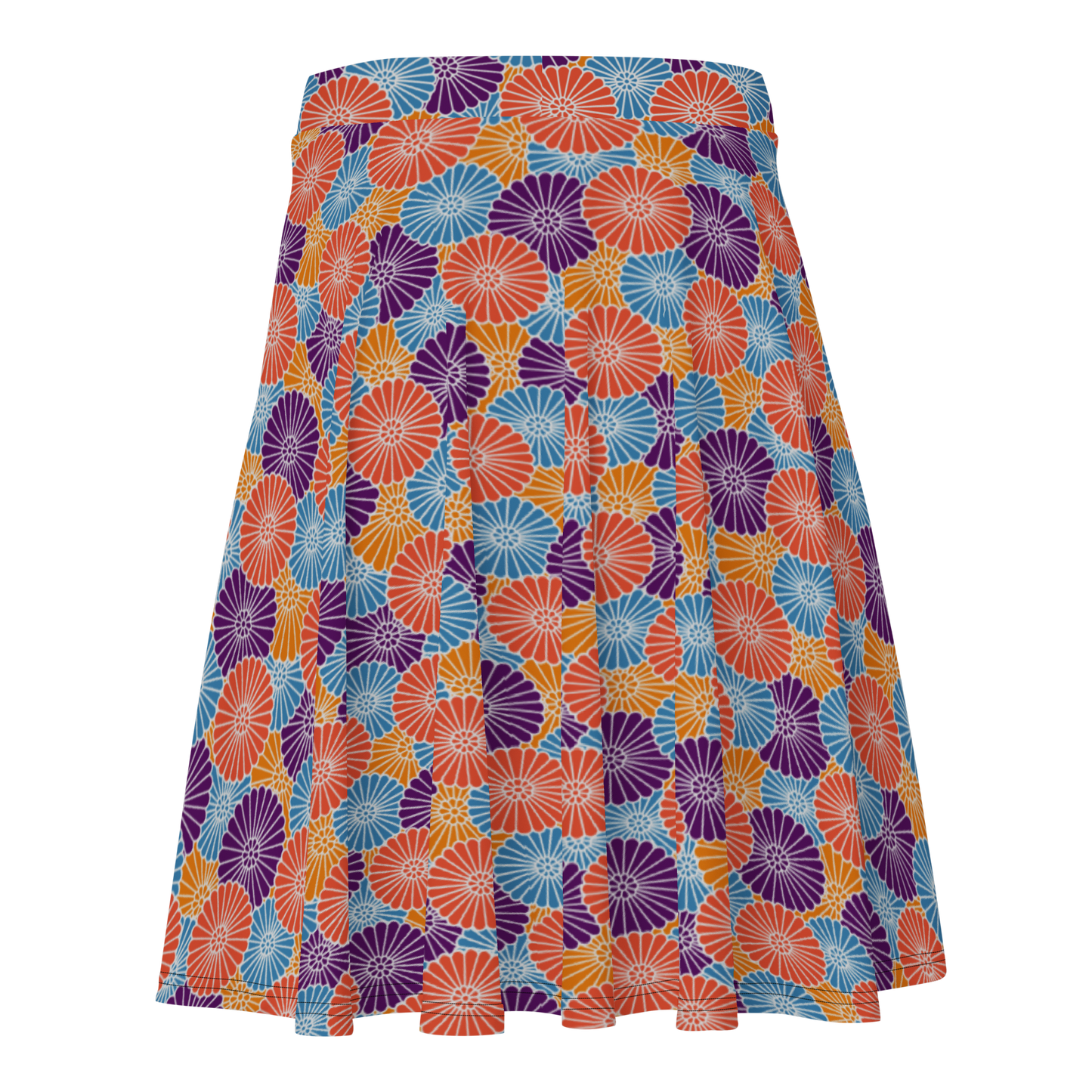 Mum Orange Skater Skirt