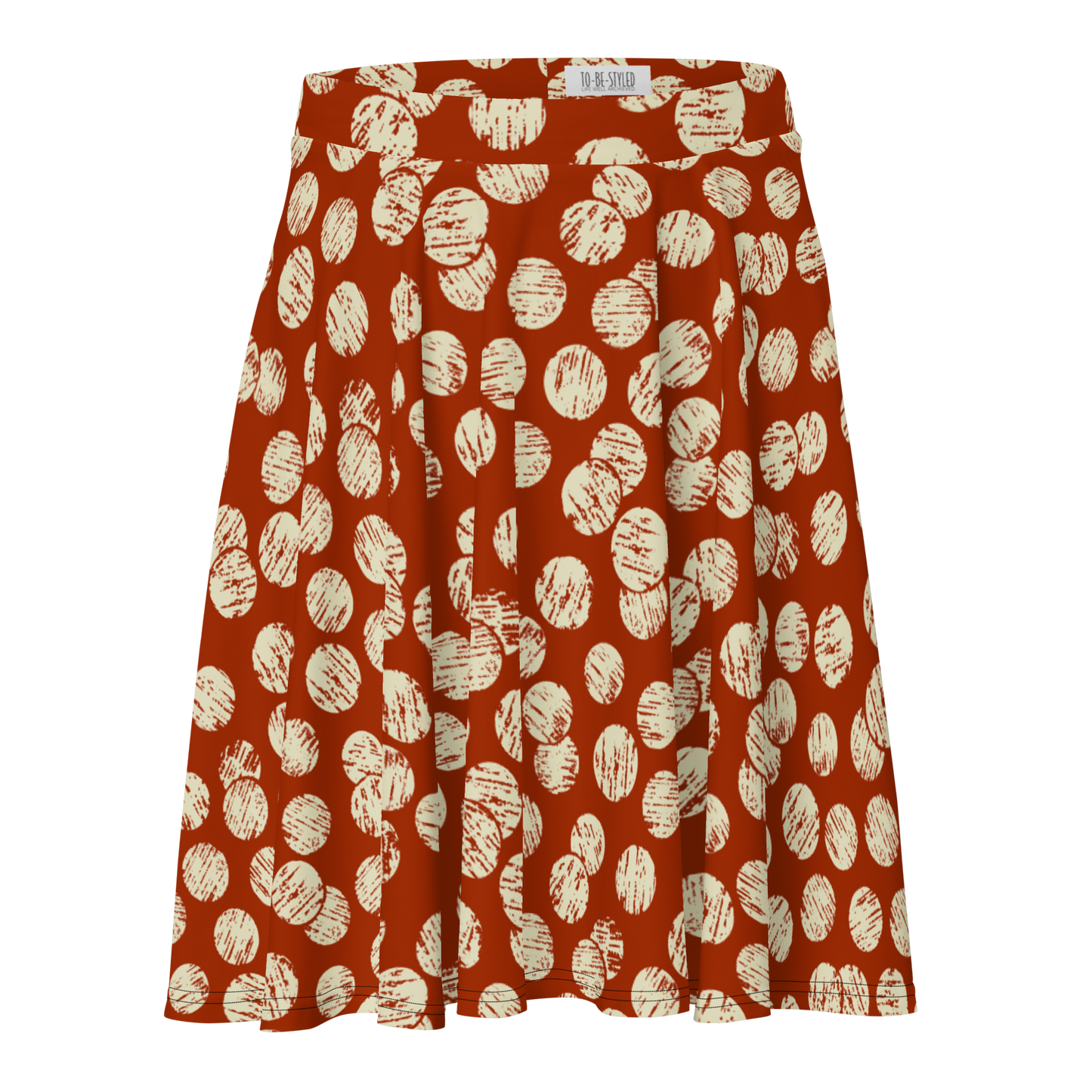 Vintage Dots Red Skater Skirt