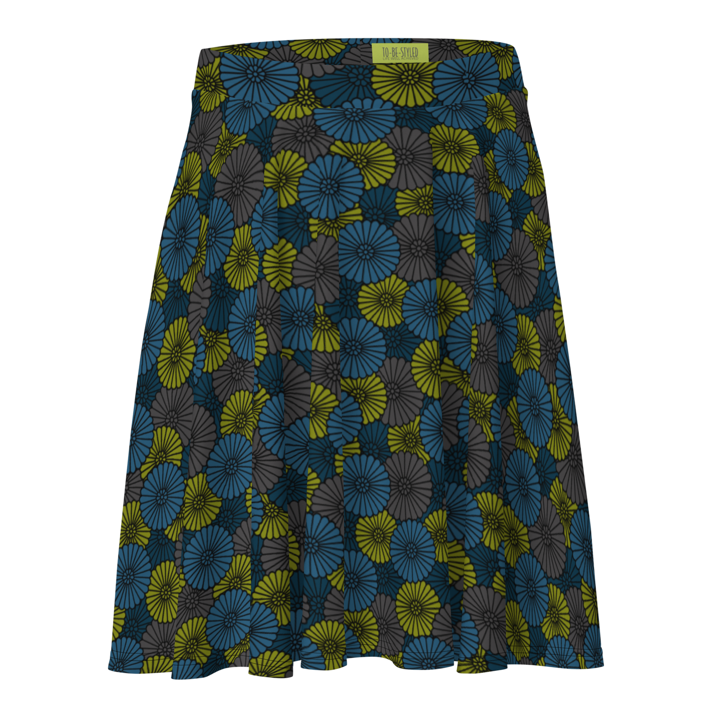 Mum Teal Skater Skirt
