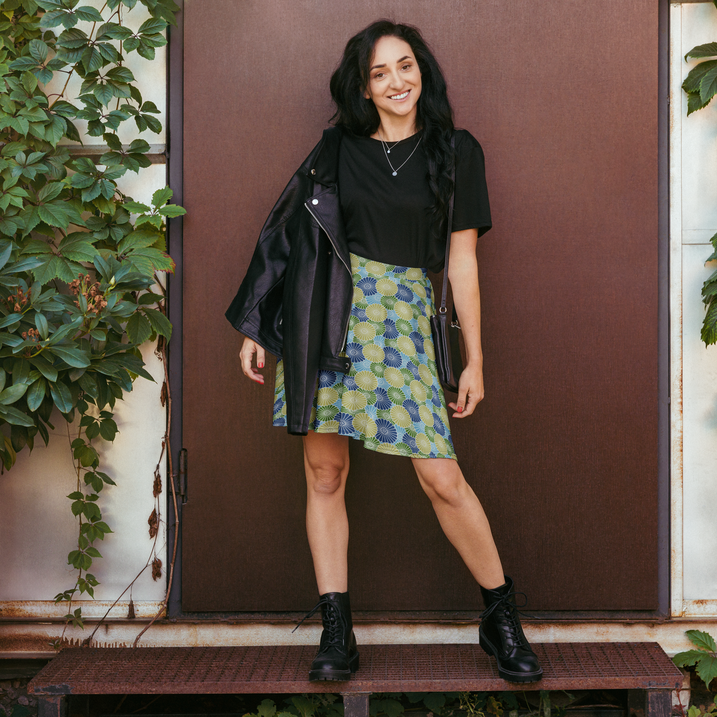 Mum Green Skater Skirt