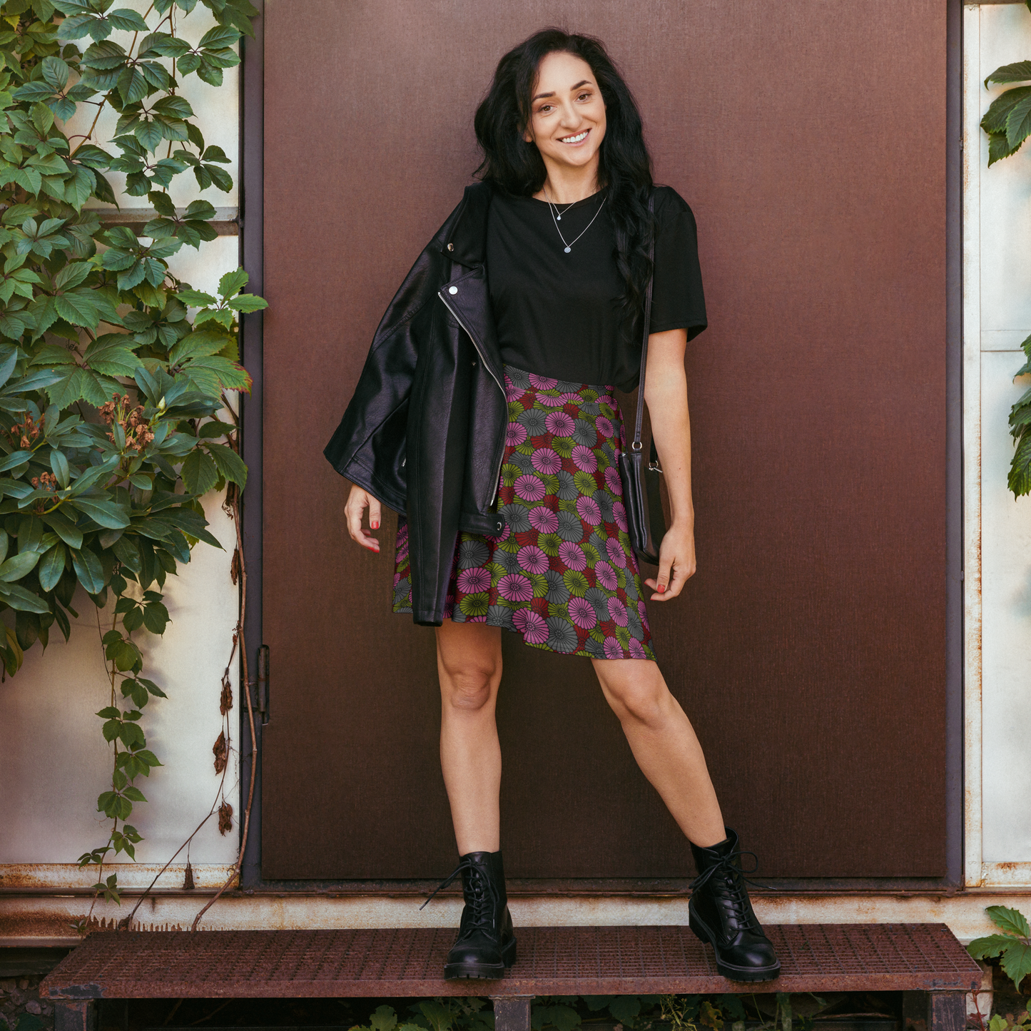 Mum Pink Skater Skirt