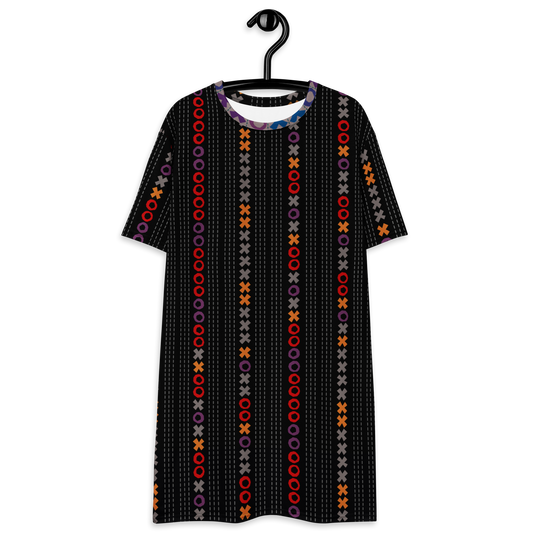 Tic Tac Toe Stripe Black