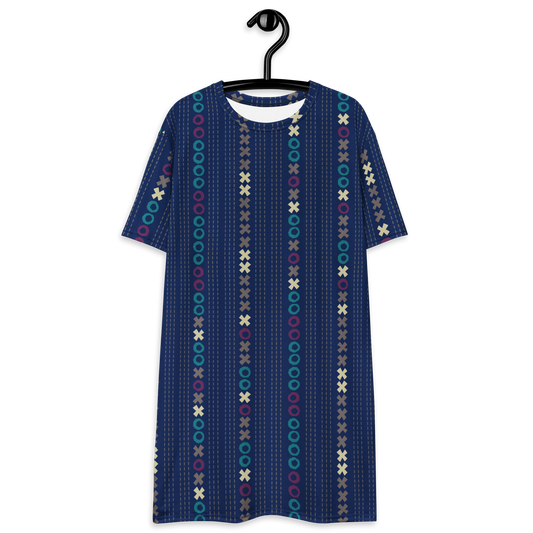 Tic Tac Toe Stripe Navy