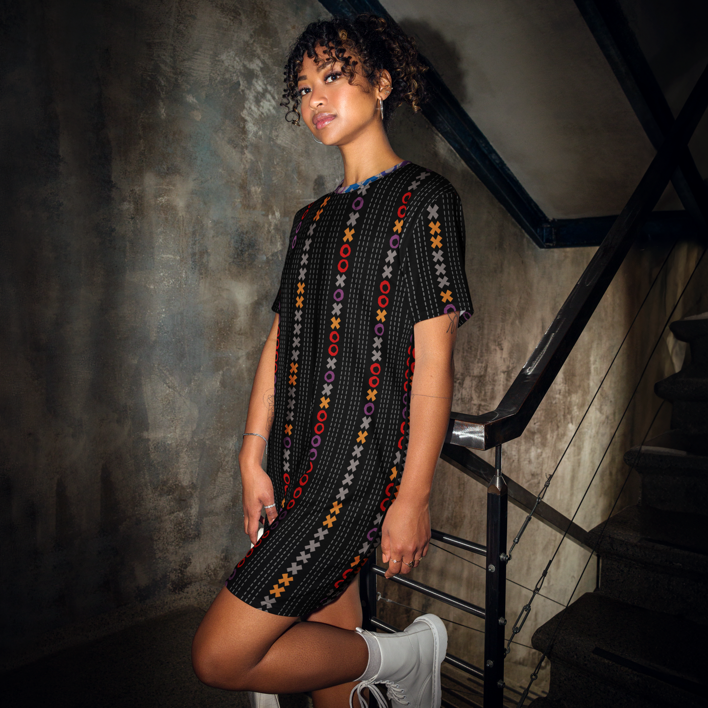 Tic Tac Toe Stripe Black