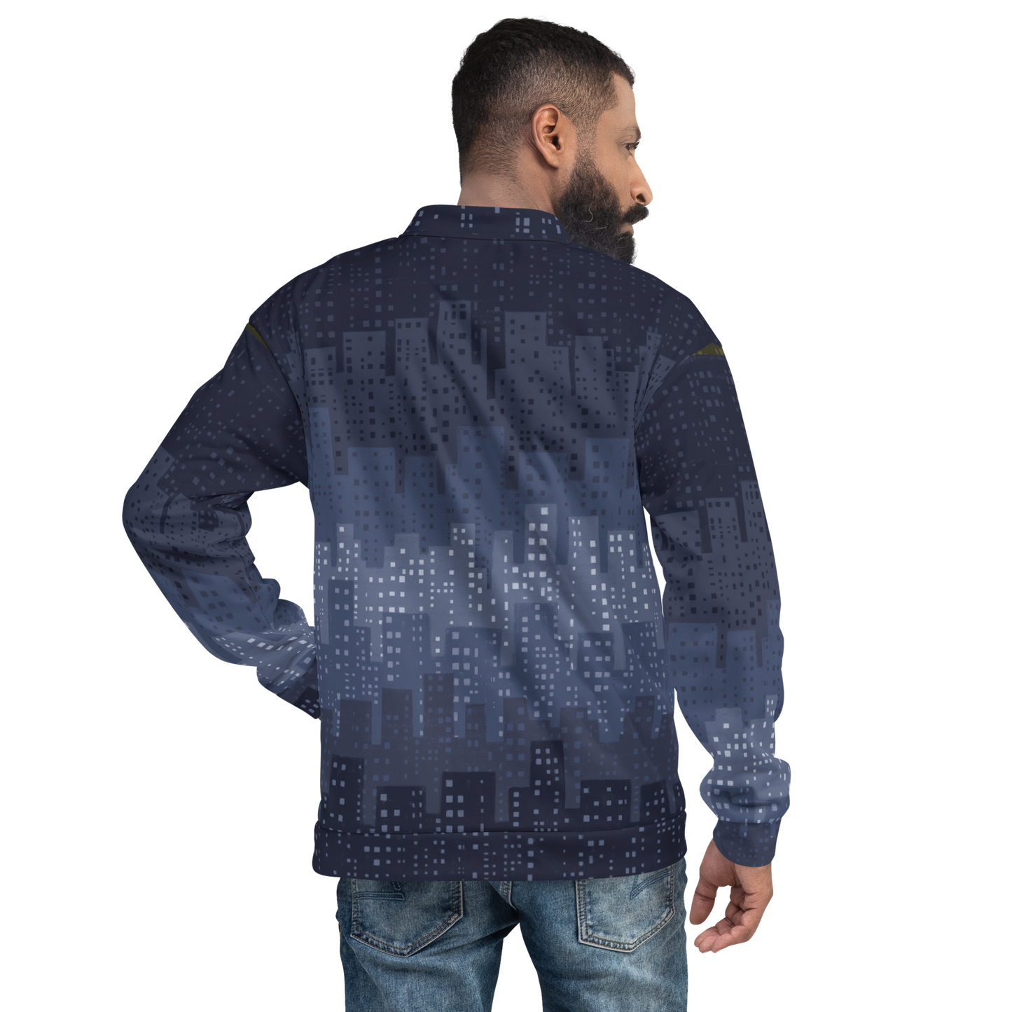 Cityscaper Navy Unisex Bomber Jacket