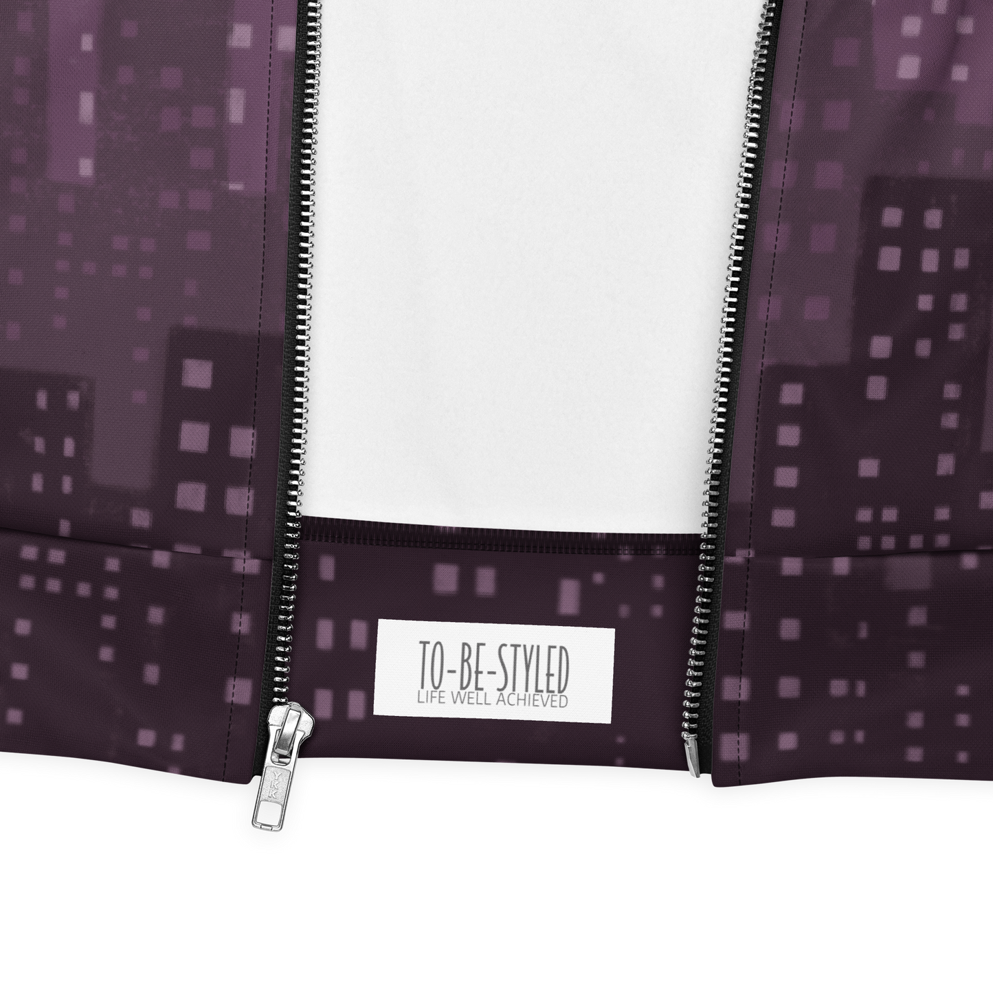 Cityscape Purple Unisex Bomber Jacket