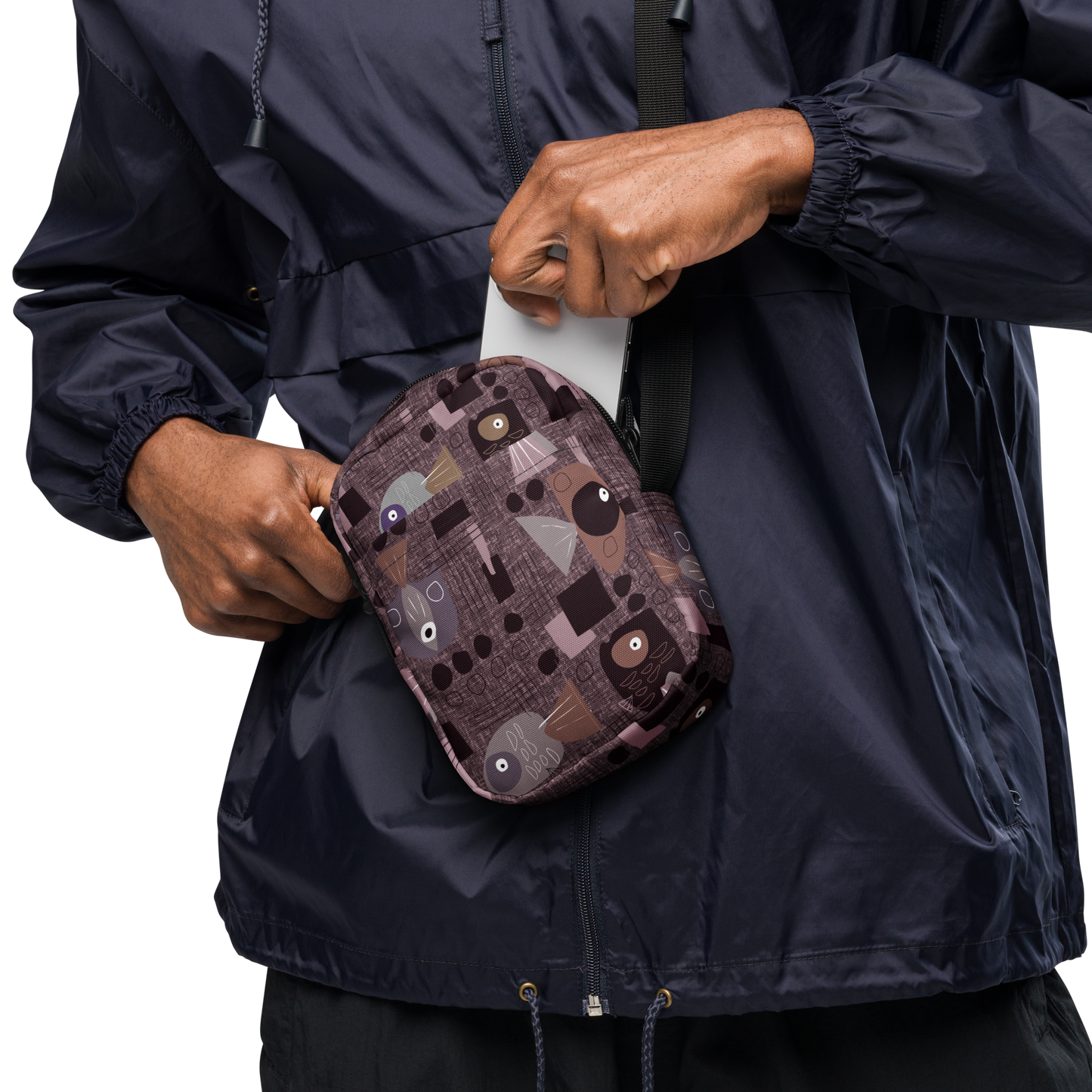 Funky Fish Wine Utility crossbody bag