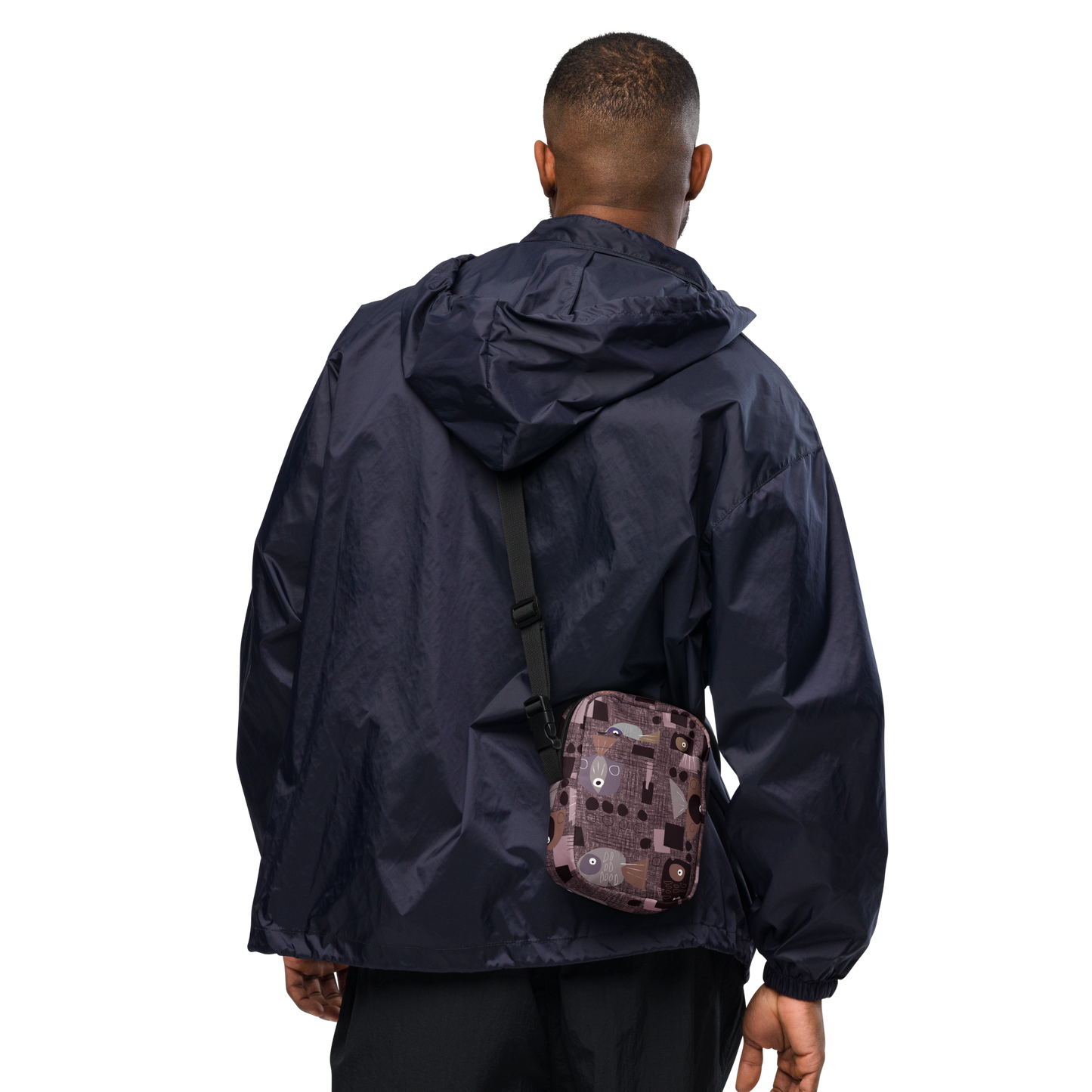 Funky Fish Wine Utility crossbody bag