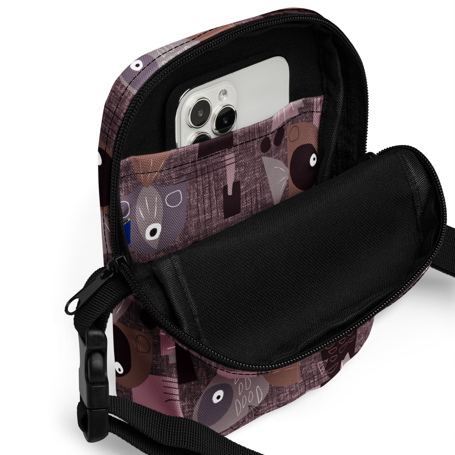 Funky Fish Wine Utility crossbody bag