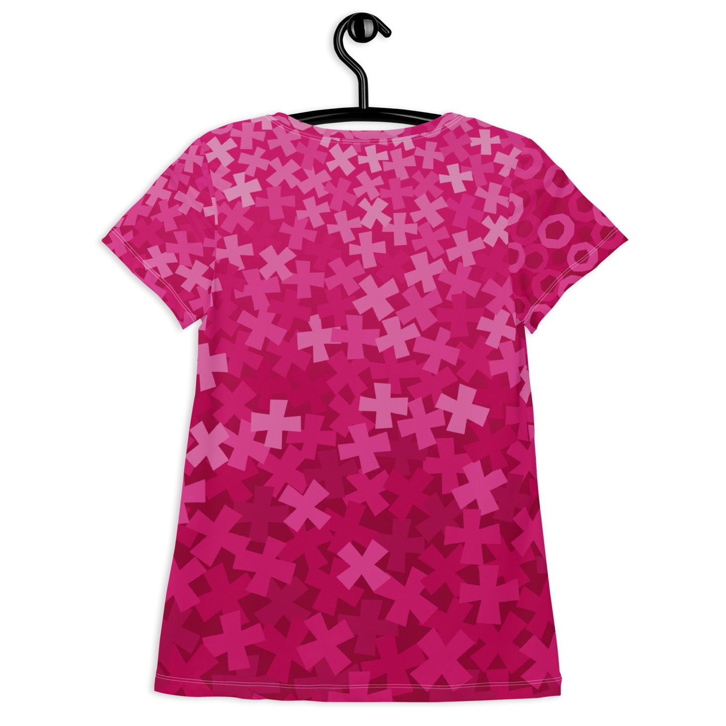 Tic Tac Toe Athletic T-shirts - Strawberry