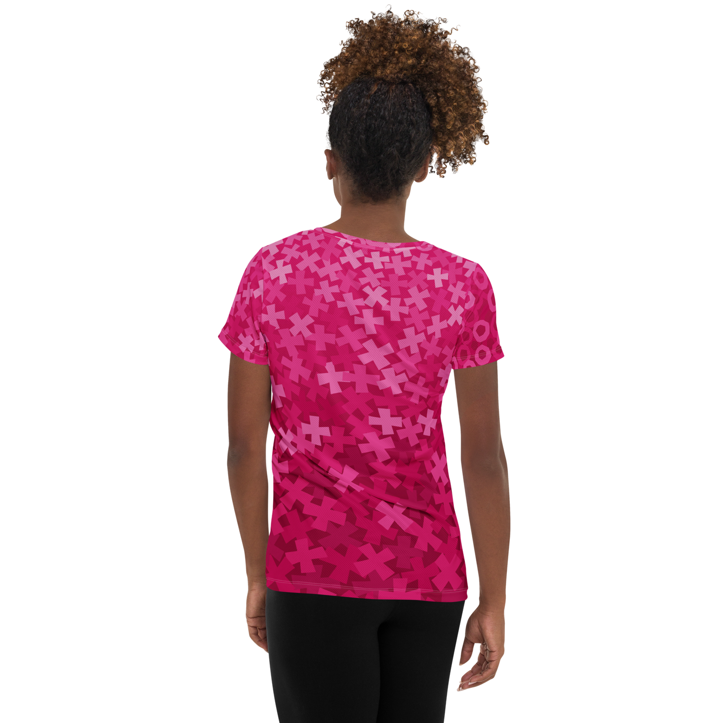 Tic Tac Toe Athletic T-shirts - Strawberry