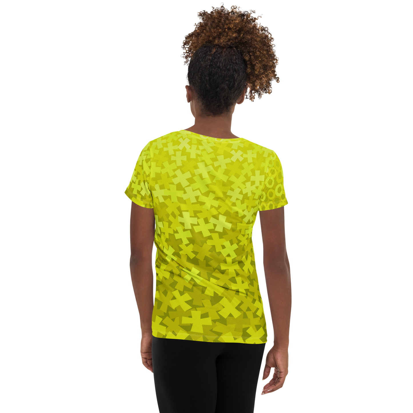 Tic Tac Toe Athletic T-shirts - Lemon