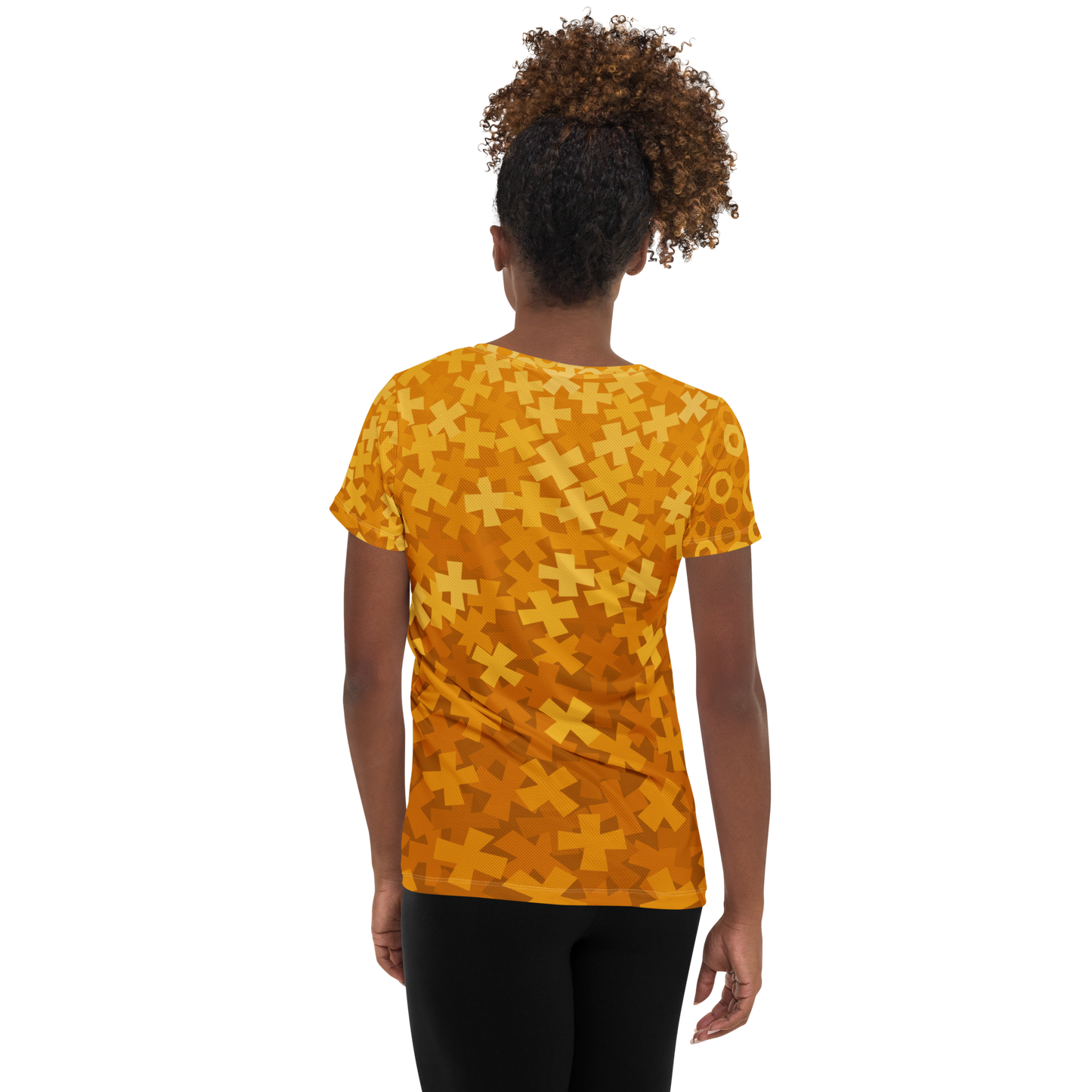 Tic Tac Toe Athletic T-shirts - Orange