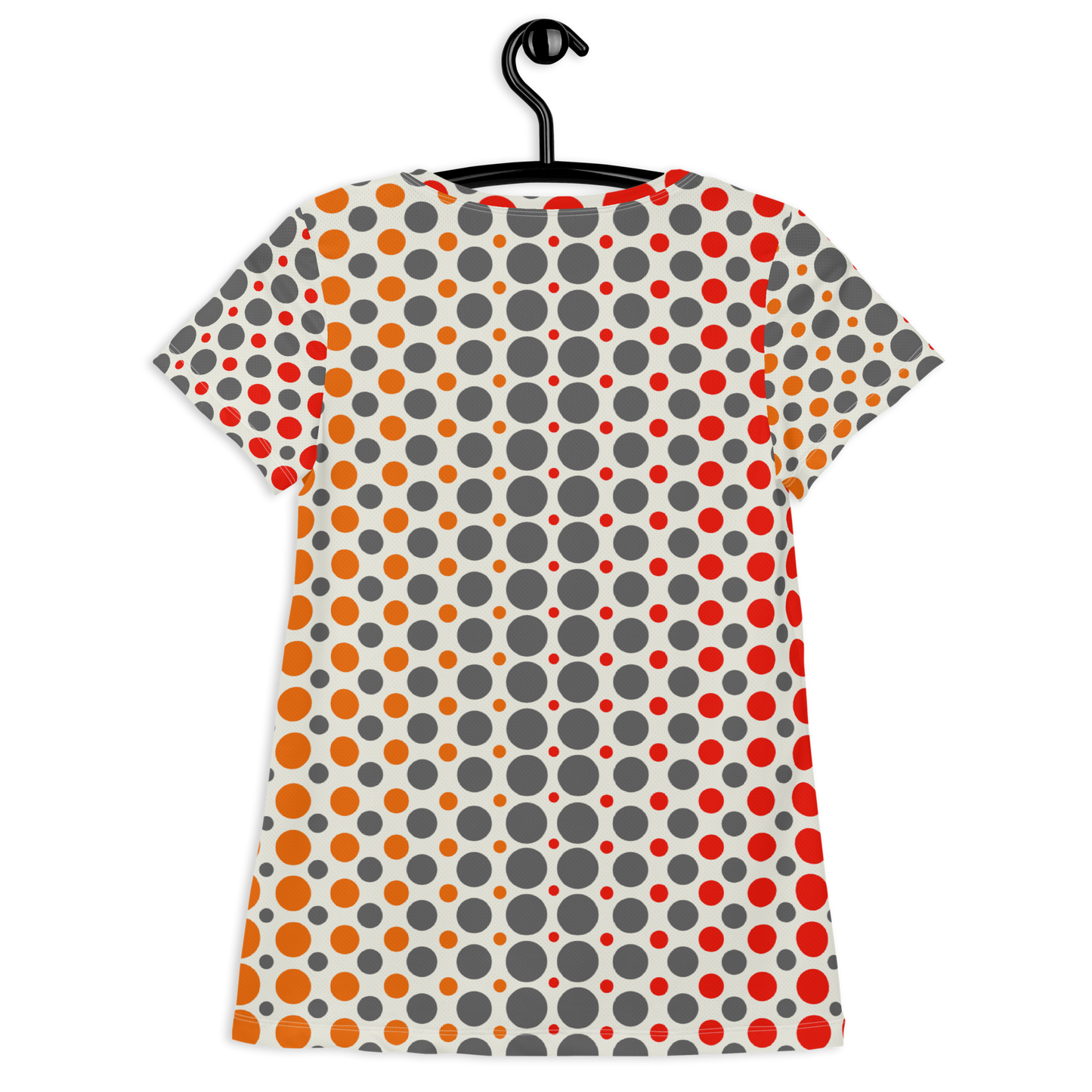 Ombre Dots Athletic T-shirts - Orange