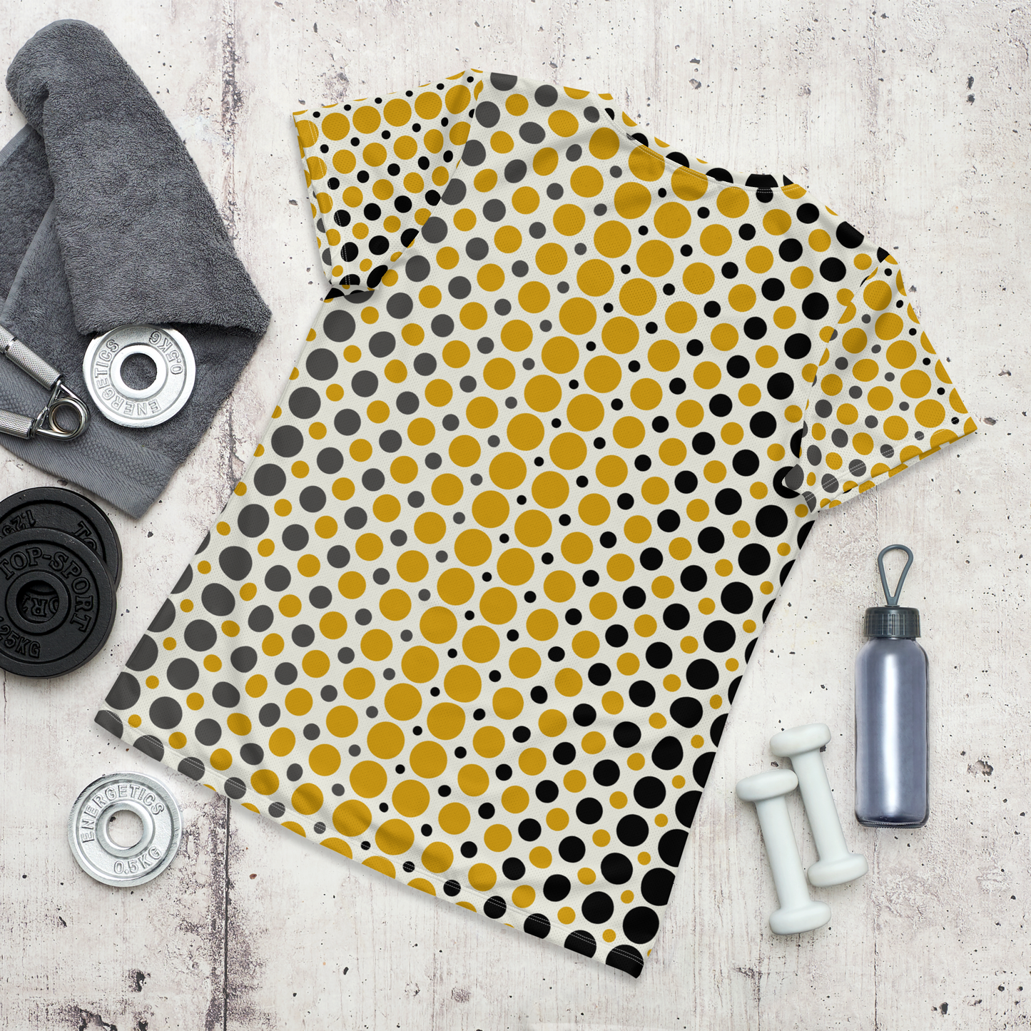 Ombre Dots Athletic T-shirt - Beige