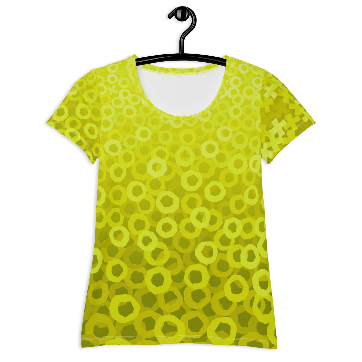Tic Tac Toe Athletic T-shirts - Lemon