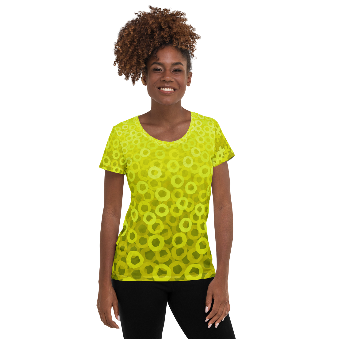 Tic Tac Toe Athletic T-shirts - Lemon
