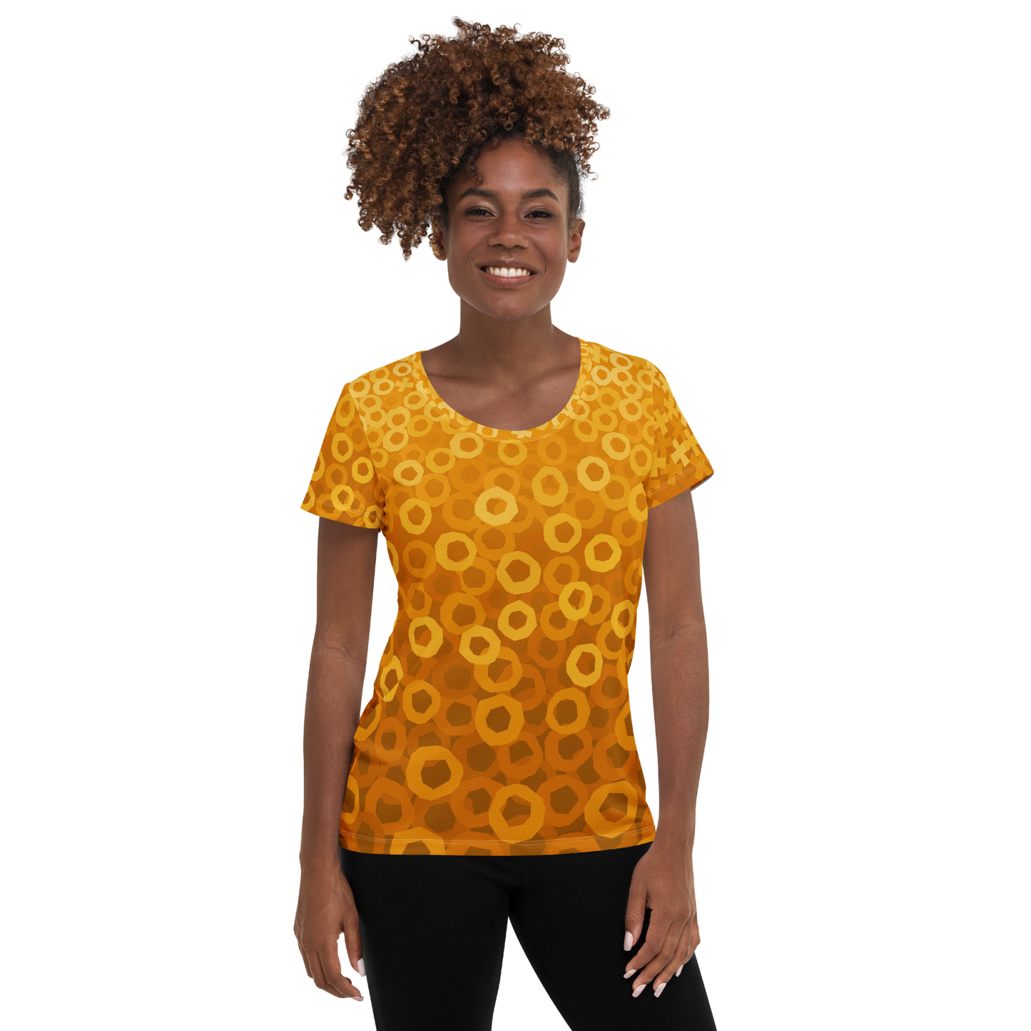 Tic Tac Toe Athletic T-shirts - Orange