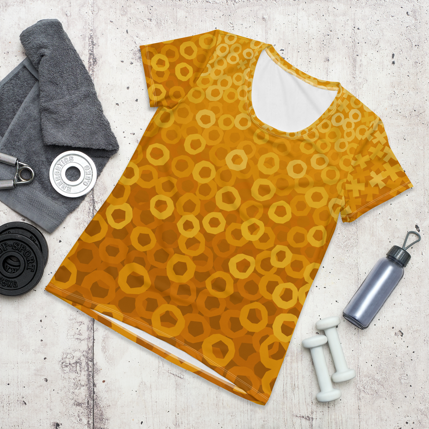 Tic Tac Toe Athletic T-shirts - Orange